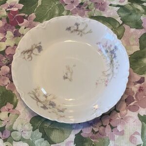 Limoges Floral Porcelain Plate